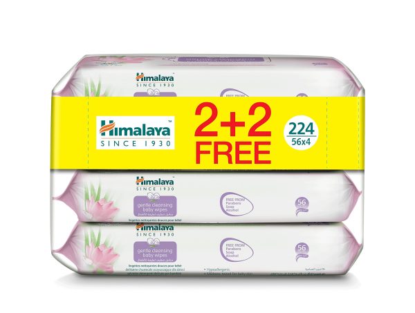 Himalaya Gentle Cleansing Baby Wipes – 224 Wipes