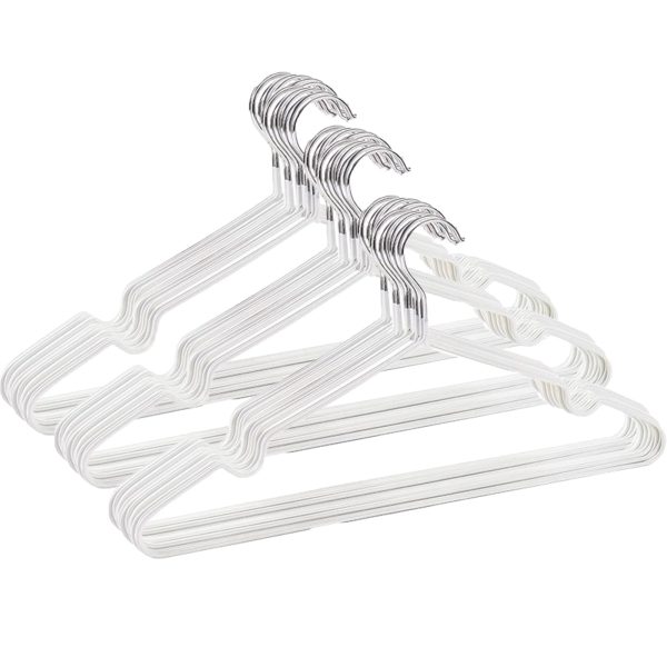 LENDIS Non-Slip Stainless Steel Hangers – 30 Pack